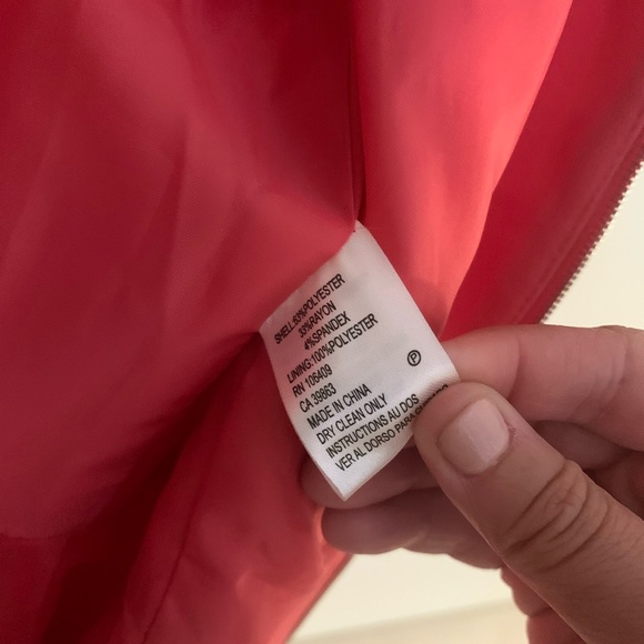 TAHARI ARTHUR S. LEVINE Peplum Coat Pink Size 10 (M) - Picture 8 of 12